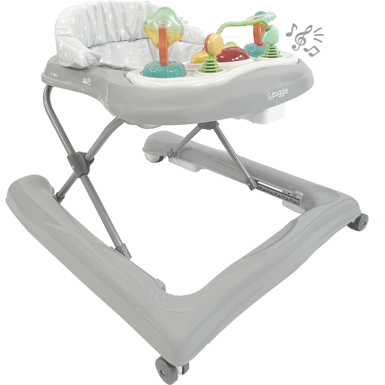 Puggle Speedy Baby Walker - Scattered Stars Grey 