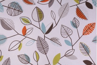 Covington Carson Printed Cotton Drapery Fabric in 332-Fiesta 