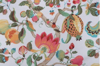 Kaufmann Harmony Printed Cotton Drapery Fabric in Bright Multi 