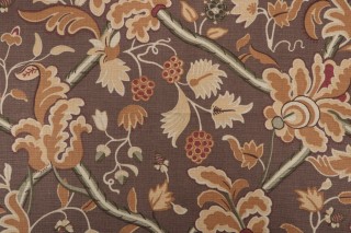 Thibaut Denmark F96031 Printed Drapery Fabric in Brown 