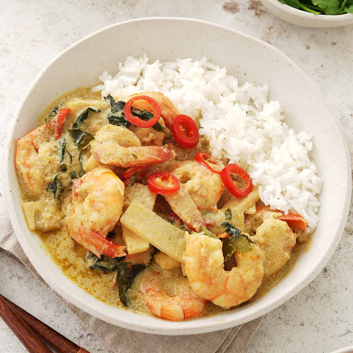 Thai Green Prawn Curry - Khin's Kitchen