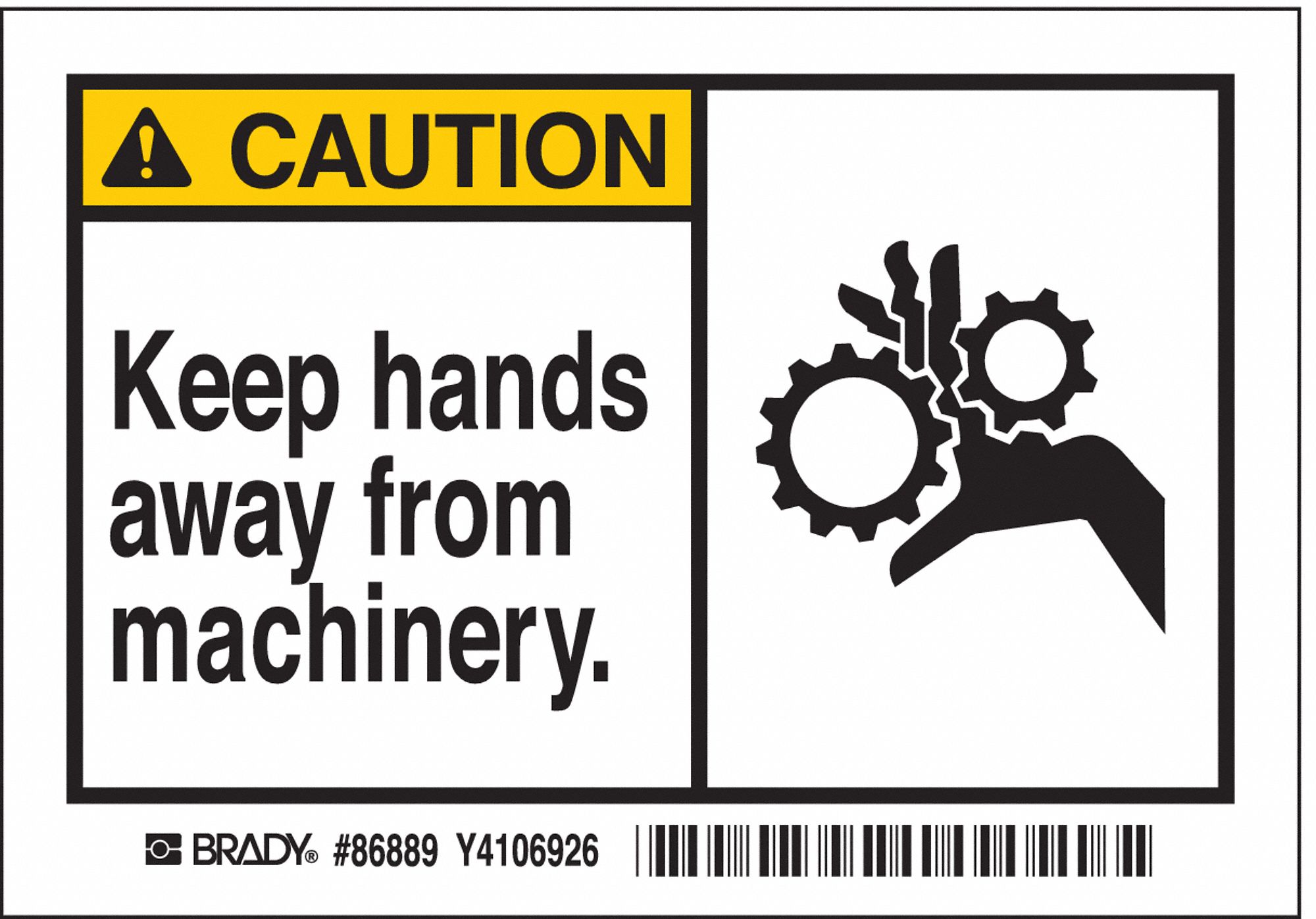 Warning Stickers For Machinery