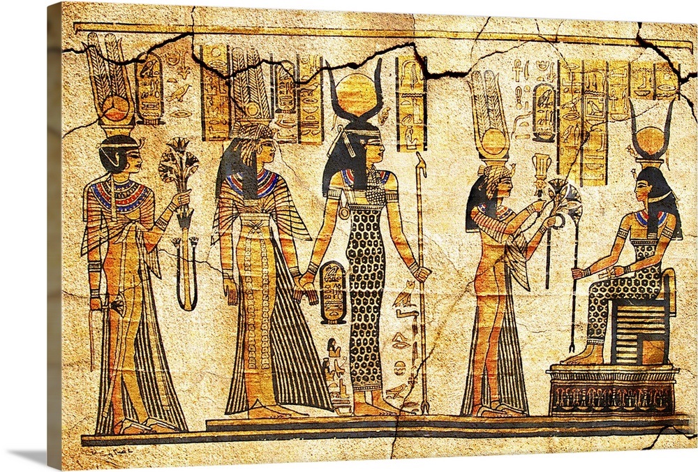 Egyptian Drawings On Walls