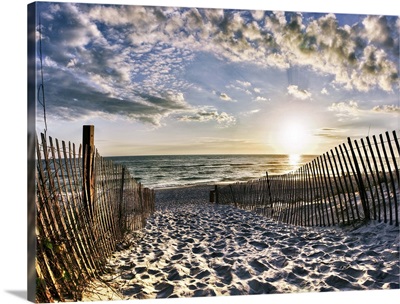 Foot Prints In The Sand Florida Beach