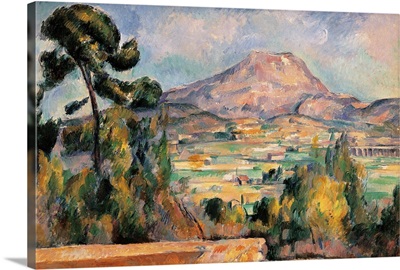 Mont Sainte Victoire, by Paul Cezanne, ca.1887-1890. Musee d'Orsay, Paris, France