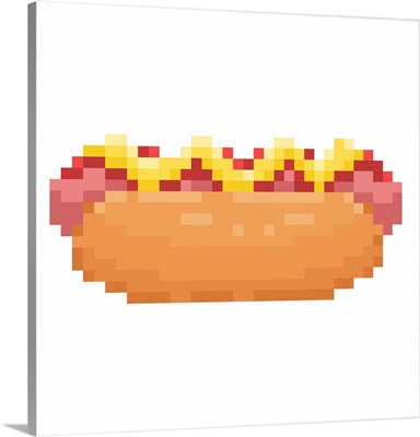 Hot Dog Pixel Art