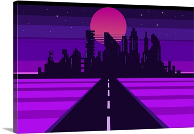 Retro City Landscape