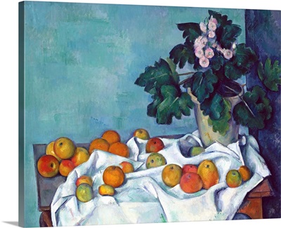 Still Life with Apples and a Pot of Primroses