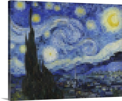 Pixelated Starry Night