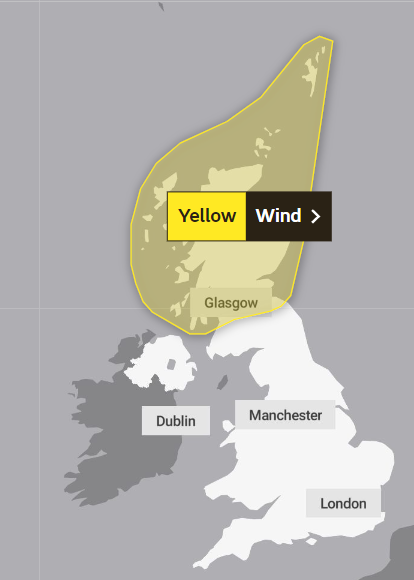 Scotland and England to be hit with gale force winds as ‘danger to life ...