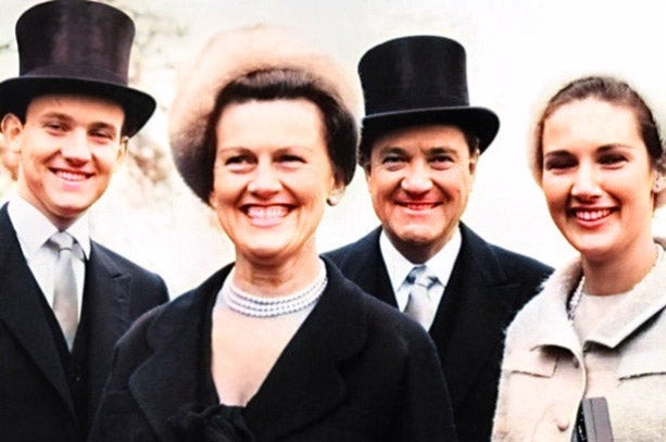 The McKay family during a visit to Buckingham Palace