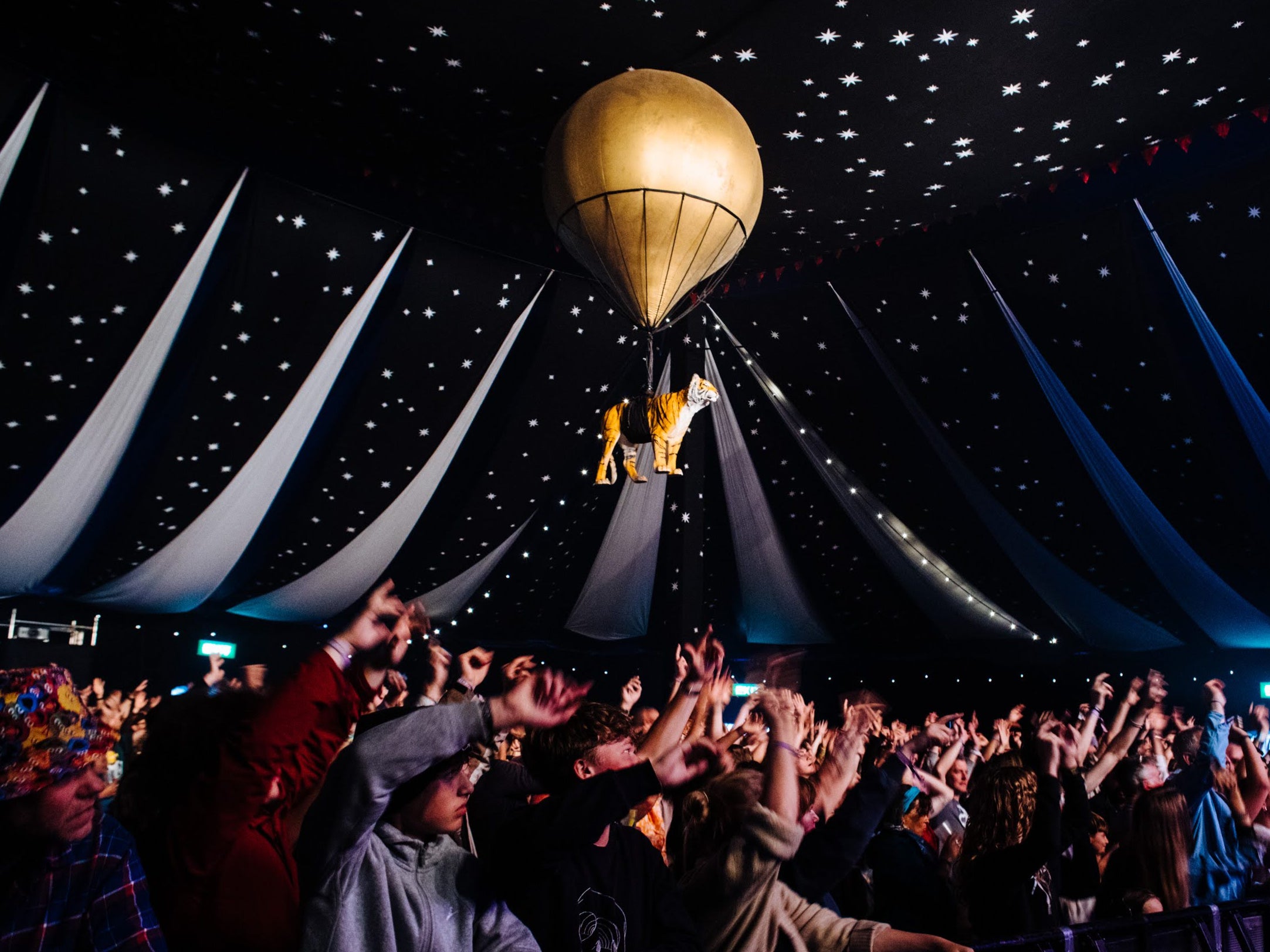 Fans enjoy a set under the Big Top tent at End of the Road