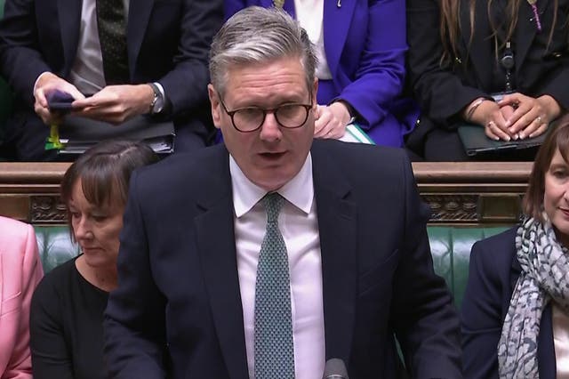 <p>Keir Starmer faced a grilling at Wednesday’s PMQs </p>