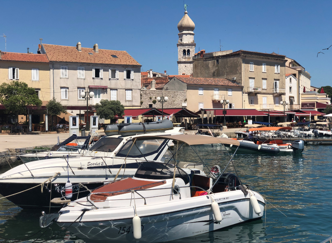 Krk Town’s clean beaches are a must, but don’tforget to head to Vrbnik