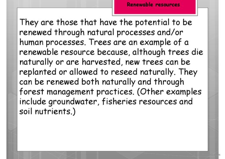 Natural Resources