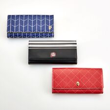 Leather Collection Flap Long Wallet