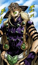 Gyro Zeppeli, the first Zeppeli introduced in Steel Ball Run