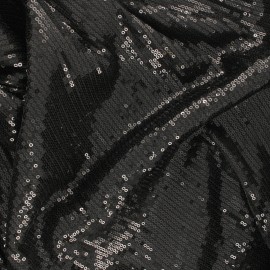 Tissu sequins Rendez-vous - noir