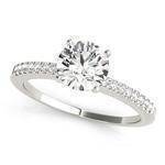 Classic Petite Diamond Engagement Ring