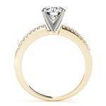 Classic Petite Diamond Engagement Ring Yellow Gold