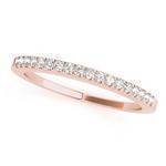 Classic Petite Diamond Bridal Set in Rose Gold