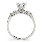 Petite U Prong Diamond Engagement Ring