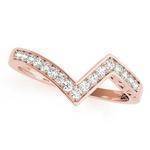 Swirl Diamond Pave Bridal-Set with Filigree in Rose Gold