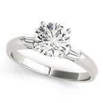 Classic Baguette Cut Diamond Engagement Ring