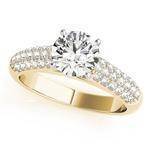 Etoil Cathedral Diamond Engagement Ring Yellow Gold