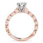 Infinity Cathedral Diamond Bridal Set in Rose Gold