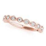 Infinity Cathedral Diamond Bridal Set in Rose Gold