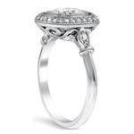 Halo Cushion Diamond Engagement Ring