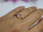 Scalloped Diamond Halo Engagement Ring