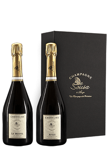 De Sousa : Gift Box Cuvée des Caudalies Avize et Le Mesnil Grand Cru 2012