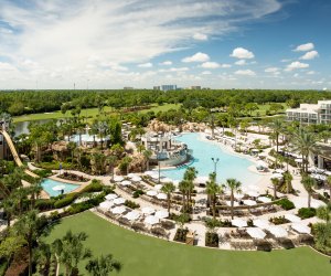 The massive new River Falls Water Park has opened at Orlando World Center Marriott just in time for spring break.