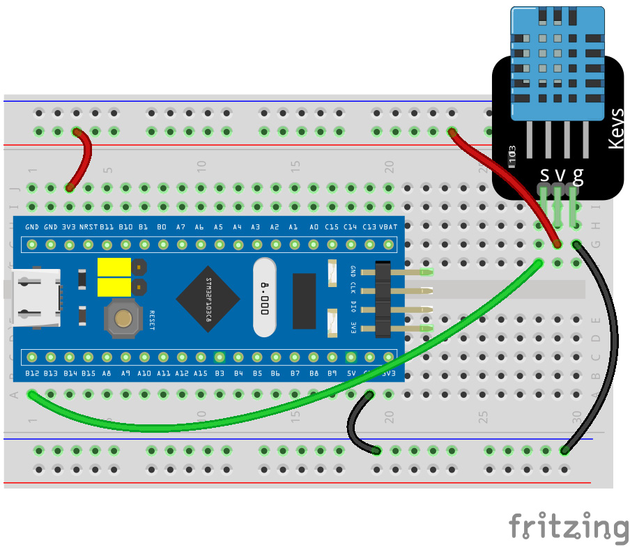 Connecting a DHT11 sensor module to the microcontroller boards | DIY ...