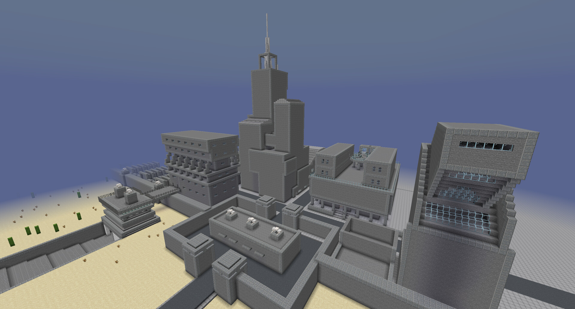 Minecraft futuristic city map 1.7.10 - vsafitness