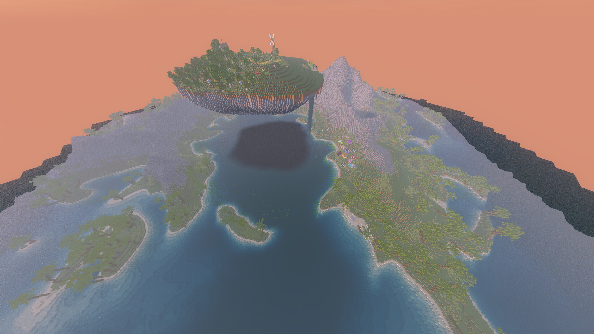 A Pirat Island with an extra floting island and a underwater Cave ...