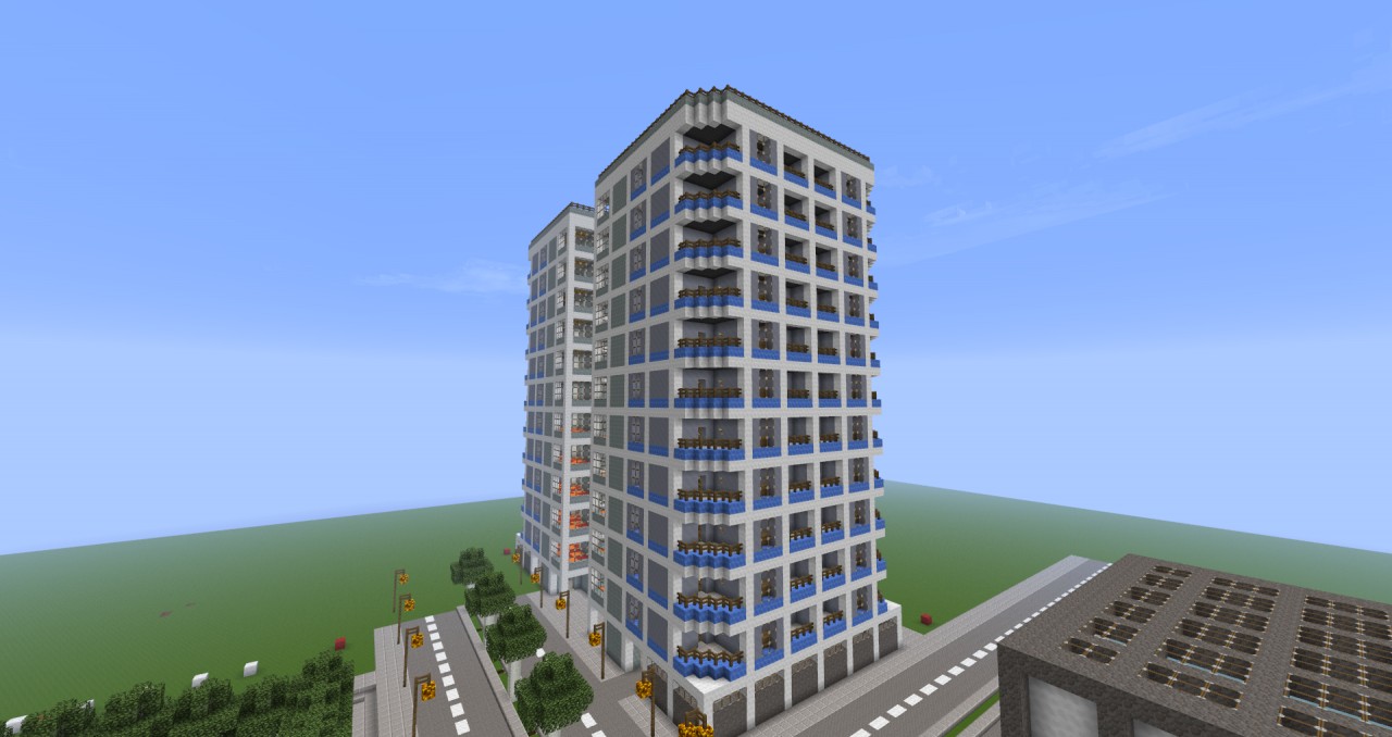 Skyscraper Apartment Complex Minecraft Map