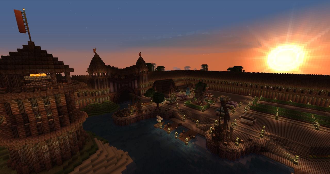 Medieval cities minecraft map - skinoio