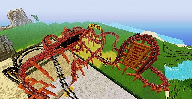 Roller Coaster (Dare Devil Dive) (SERVER 1.6.2) Minecraft Map