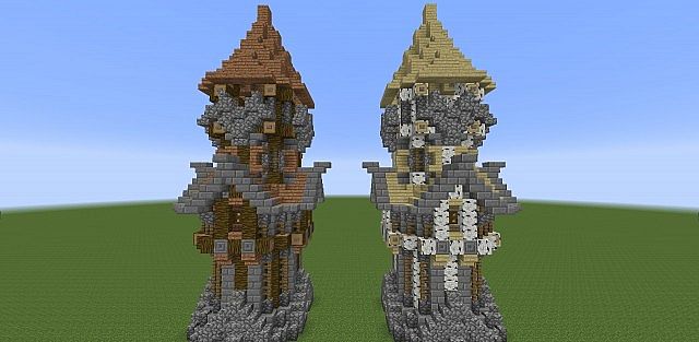 Medieval Tower- Assorted Wood Variants Minecraft Project