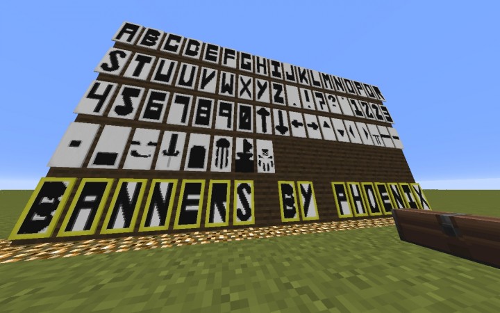 Letter s minecraft banner