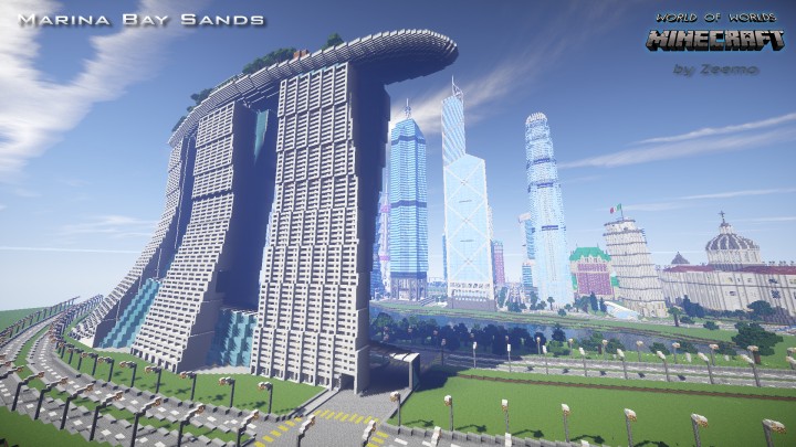 Singapore Marina Bay Sands Minecraft Project