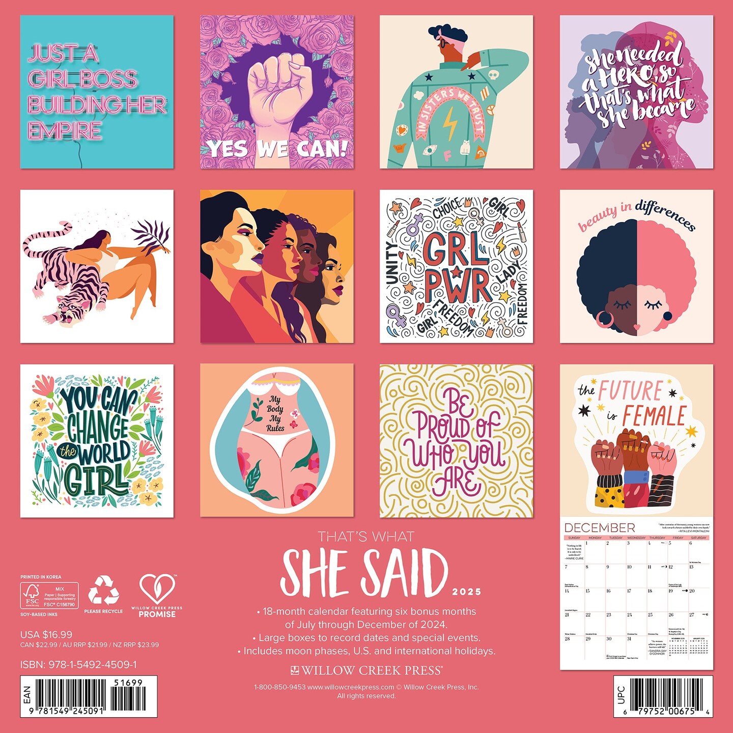 That&#x27;s What She Said 2025 Wall Calendar