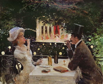 Riproduzione Dinner at Les Ambassadeurs, c.1882