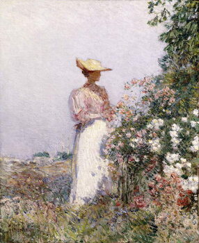 Reprodukcja Lady in Flower Garden