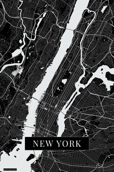 Mappa New York black