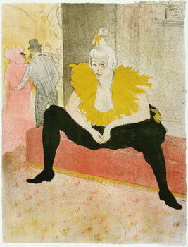 Riproduzione Seated Clowness (Mademoiselle Cha-u-ka-o)