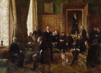 Riproduzione The Salon of the Countess Potocka, 1887